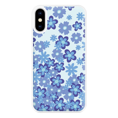 Blue Flowers - Floral Patterns Phone Case for iPhone XS Max