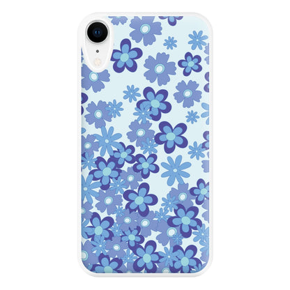 Blue Flowers - Floral Patterns Phone Case for iPhone XR