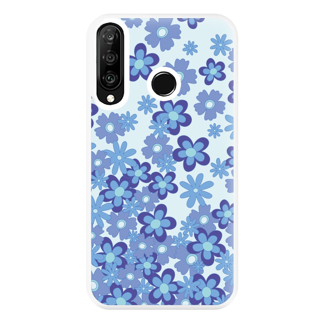 Blue Flowers - Floral Patterns Phone Case for Huawei P30 Lite