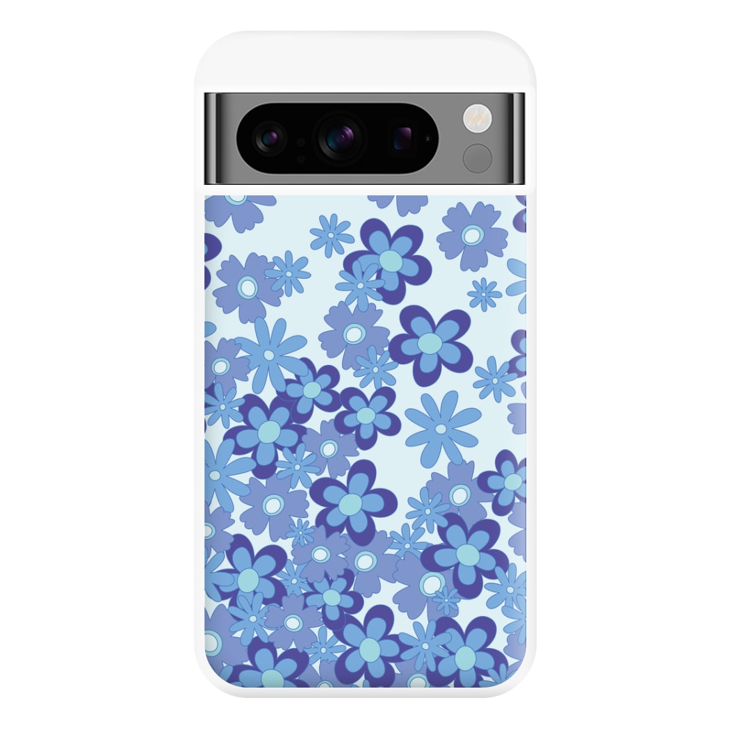 Blue Flowers - Floral Patterns Phone Case for Google Pixel 8 Pro