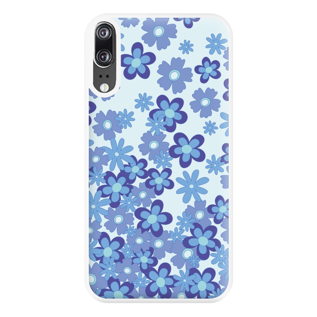 Blue Flowers - Floral Patterns Phone Case for Huawei P20