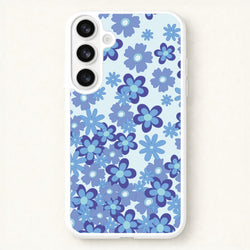 Blue Flowers - Floral Patterns Phone Case for Galaxy S26 Plus