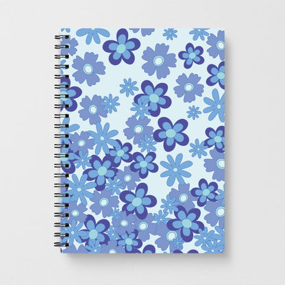 Blue Flowers - Floral Patterns Notebook