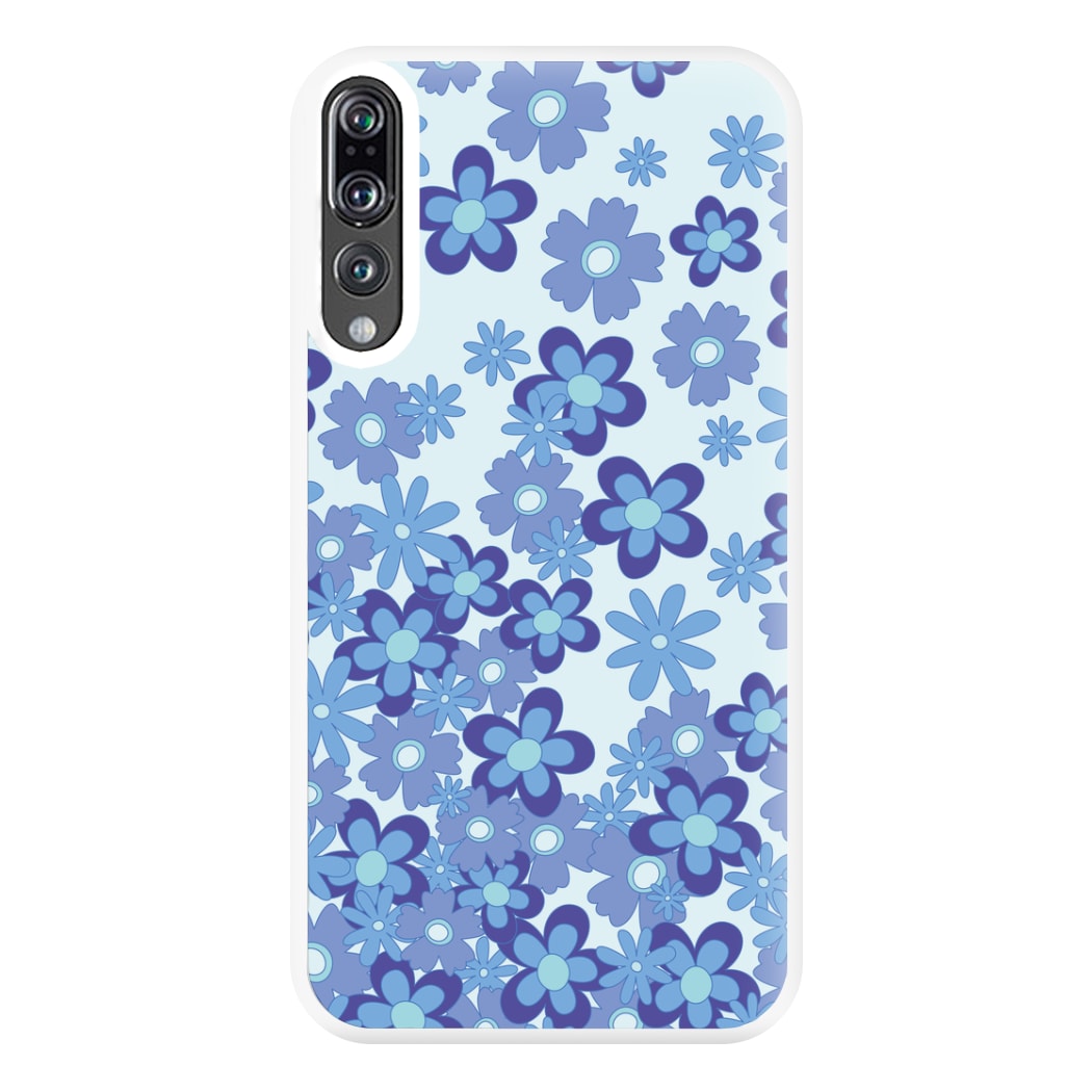 Blue Flowers - Floral Patterns Phone Case for Huawei P20 Pro