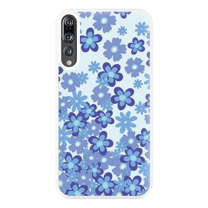 Blue Flowers - Floral Patterns Phone Case for Huawei P20 Pro