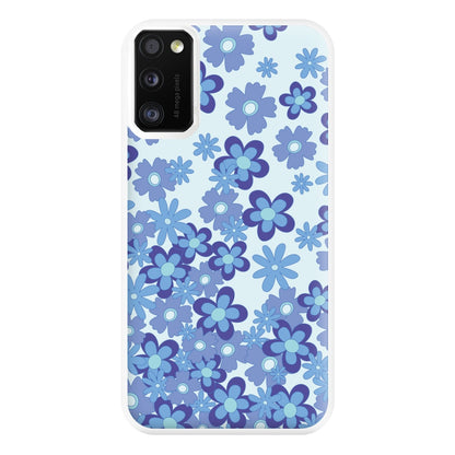 Blue Flowers - Floral Patterns Phone Case for Galaxy A41