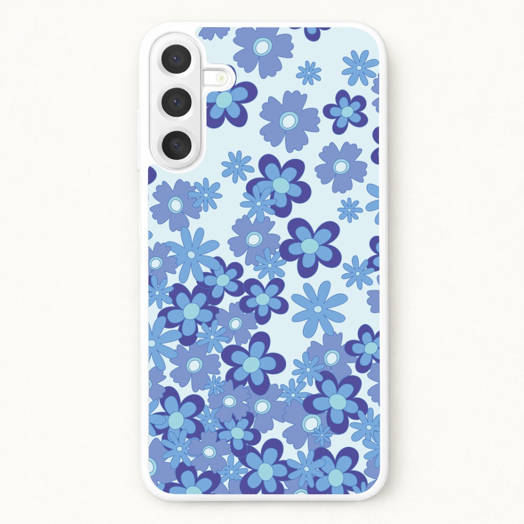 Blue Flowers - Floral Patterns Phone Case for Galaxy A37