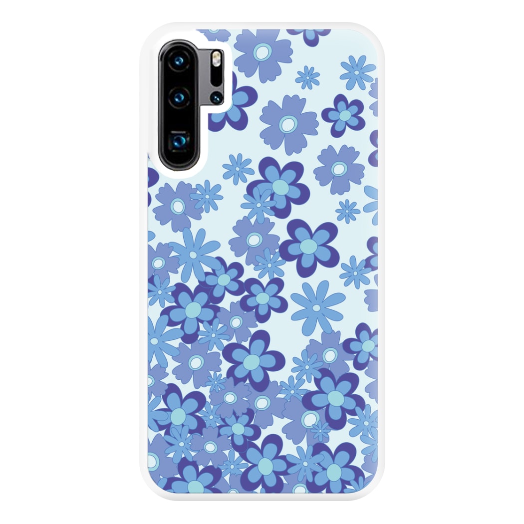 Blue Flowers - Floral Patterns Phone Case for Huawei P30 Pro