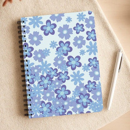 Blue Flowers - Floral Patterns Notepad