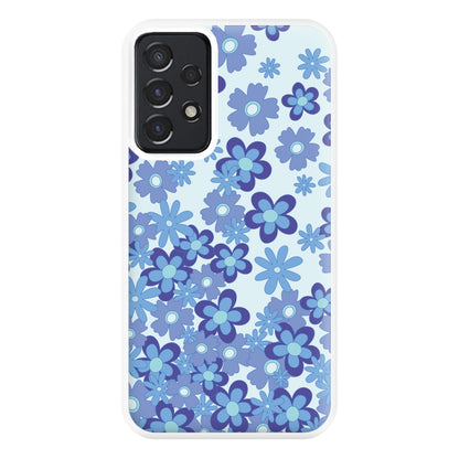 Blue Flowers - Floral Patterns Phone Case for Galaxy A52 / A52s