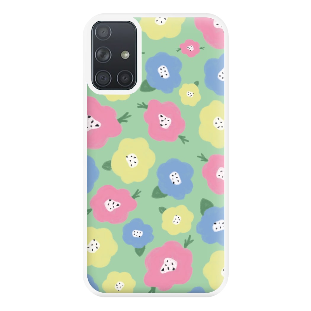 Painted Flowers - Floral Patterns Phone Case for Galaxy A71