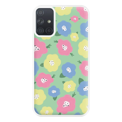 Painted Flowers - Floral Patterns Phone Case for Galaxy A71