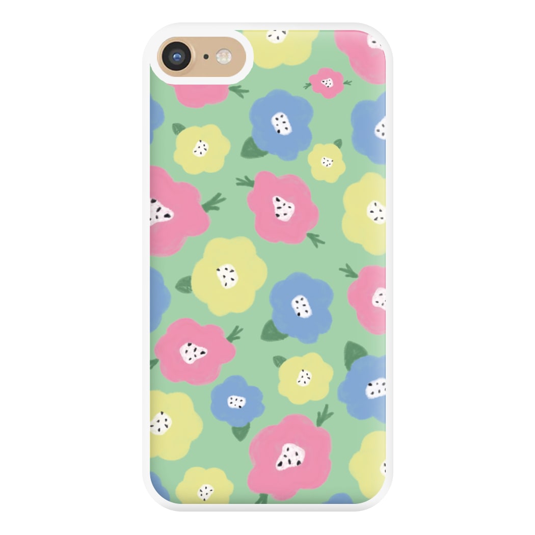 Painted Flowers - Floral Patterns Phone Case for iPhone 6 / 7 / 8 / SE