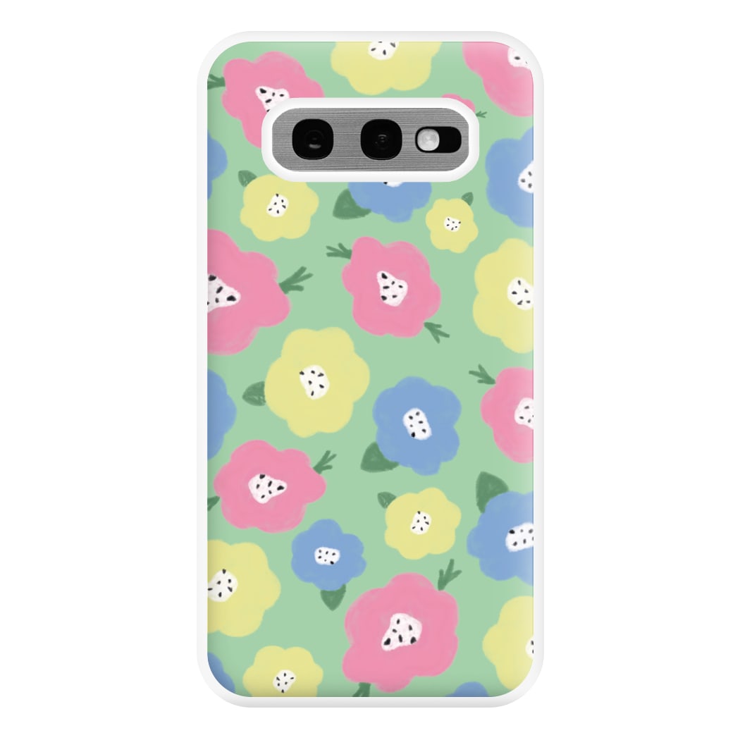 Painted Flowers - Floral Patterns Phone Case for Galaxy S10e