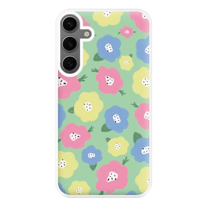 Painted Flowers - Floral Patterns Phone Case for Galaxy S24FE