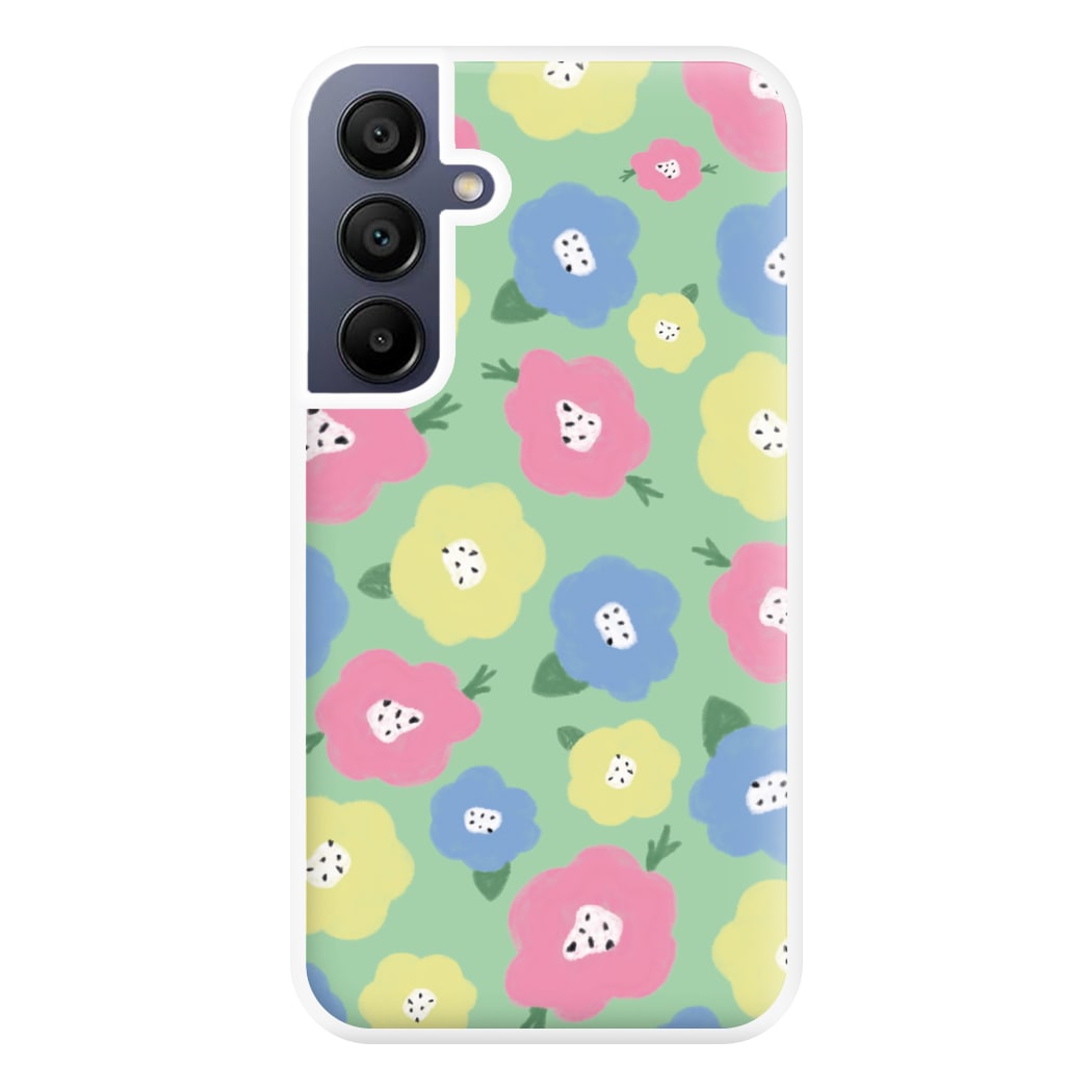 Painted Flowers - Floral Patterns Phone Case for Galaxy A16