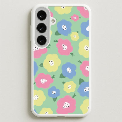 Painted Flowers - Floral Patterns Phone Case for Galaxy S25FE