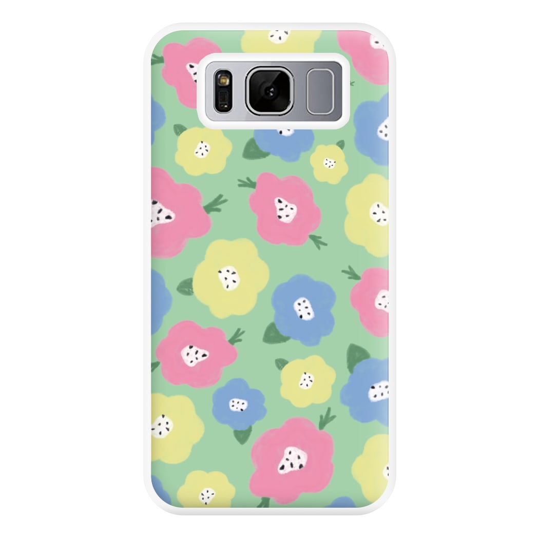 Painted Flowers - Floral Patterns Phone Case for Galaxy S8 Plus