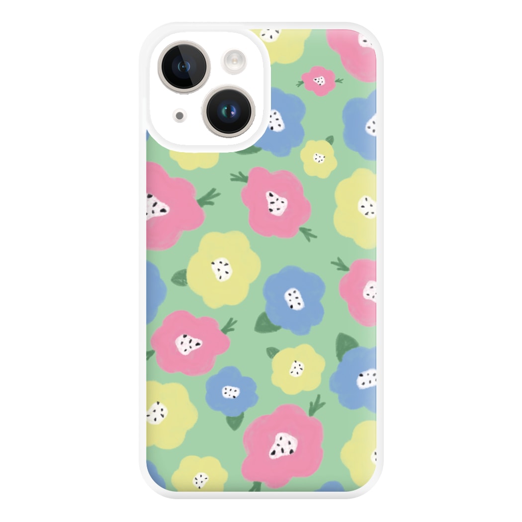 Painted Flowers - Floral Patterns Phone Case for iPhone 14