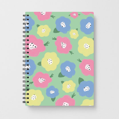 Painted Flowers - Floral Patterns Notebook