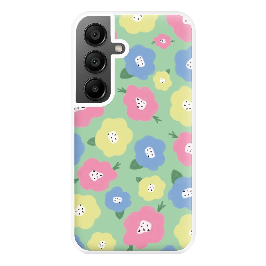 Painted Flowers - Floral Patterns Phone Case for Galaxy A55