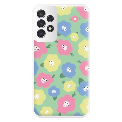 Painted Flowers - Floral Patterns Phone Case for Galaxy A53