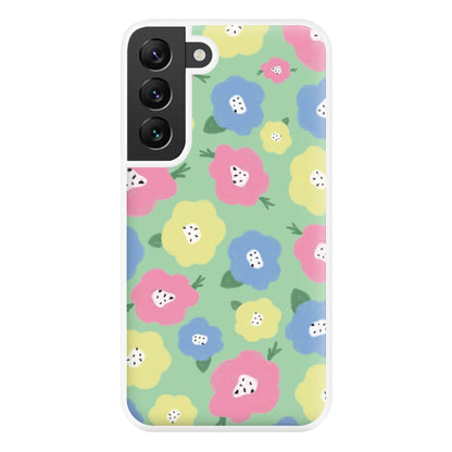 Painted Flowers - Floral Patterns Phone Case for Galaxy S22 Plus