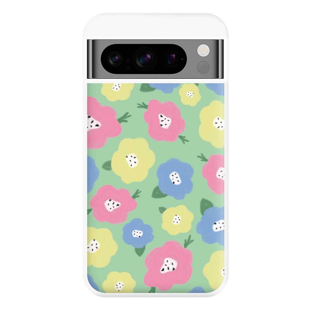 Painted Flowers - Floral Patterns Phone Case for Google Pixel 8 Pro