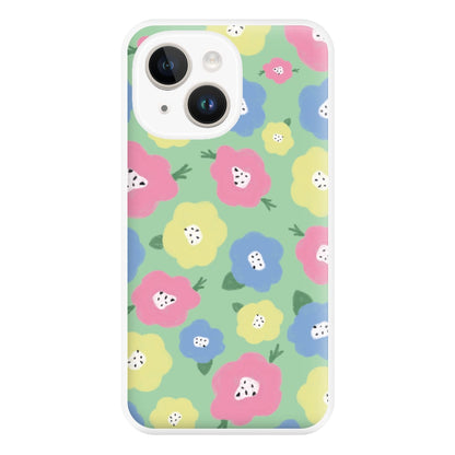 Painted Flowers - Floral Patterns Phone Case for iPhone 14 Plus