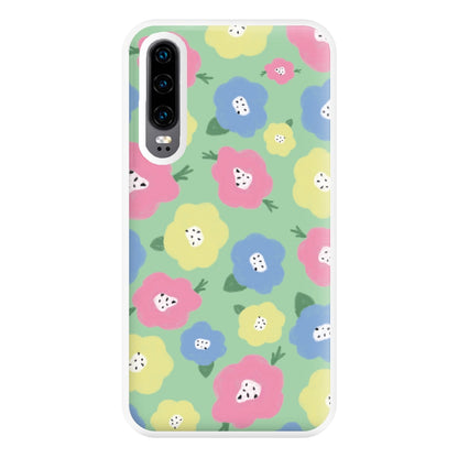 Painted Flowers - Floral Patterns Phone Case for Huawei P30