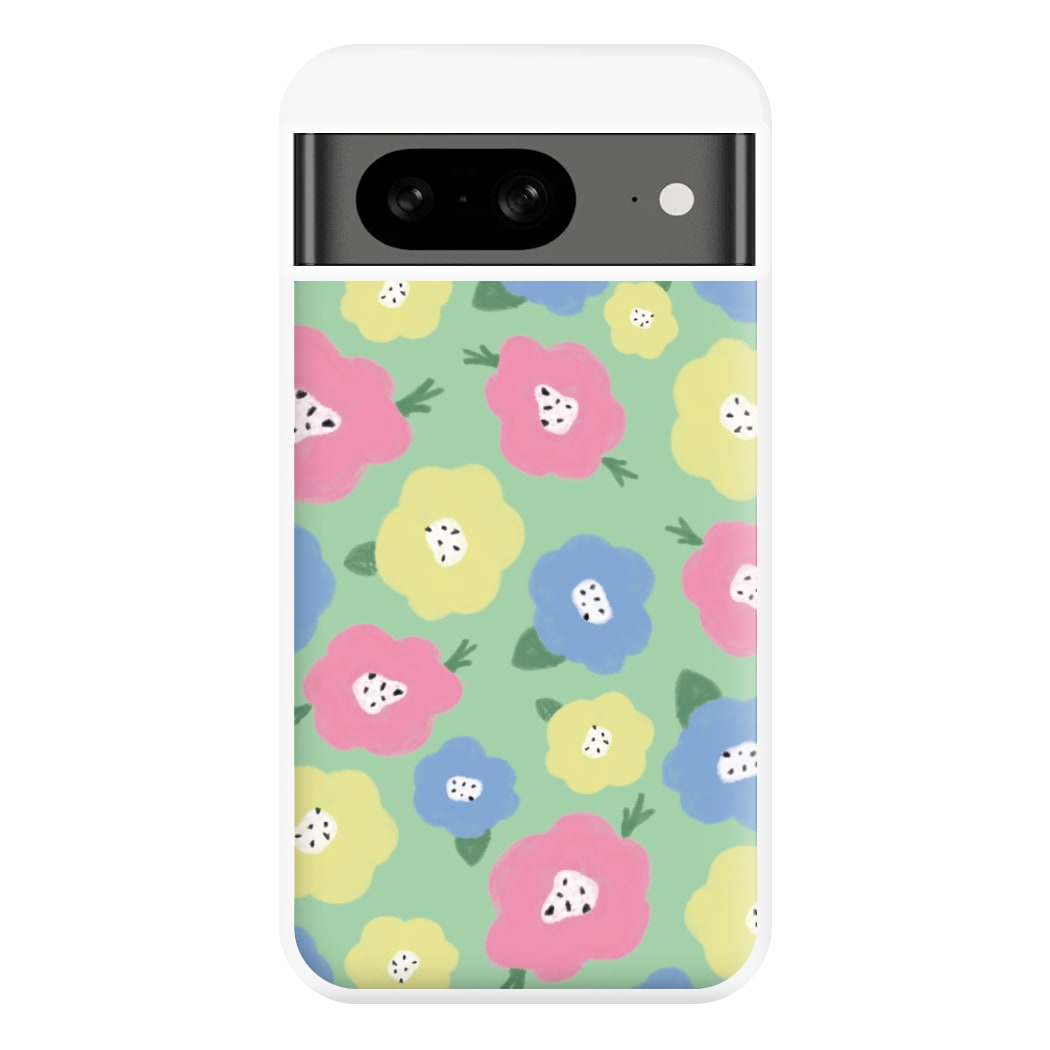 Painted Flowers - Floral Patterns Phone Case for Google Pixel 8