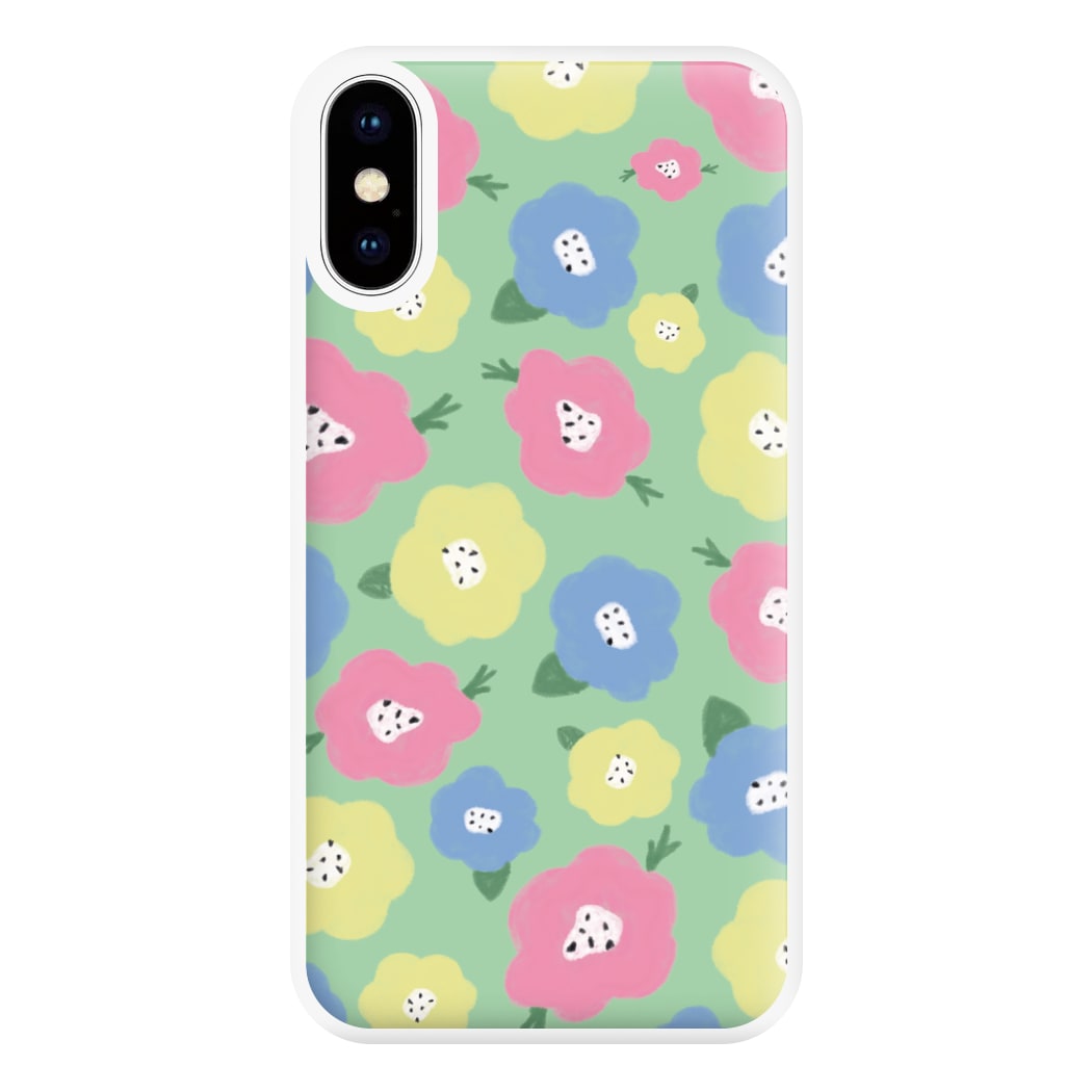 Painted Flowers - Floral Patterns Phone Case for iPhone XS Max