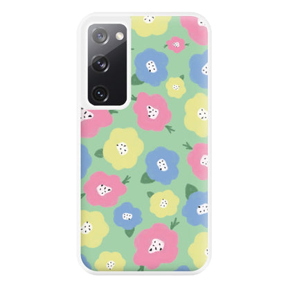 Painted Flowers - Floral Patterns Phone Case for Galaxy S20FE