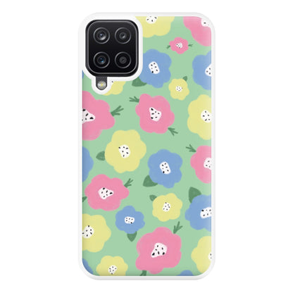 Painted Flowers - Floral Patterns Phone Case for Galaxy A12