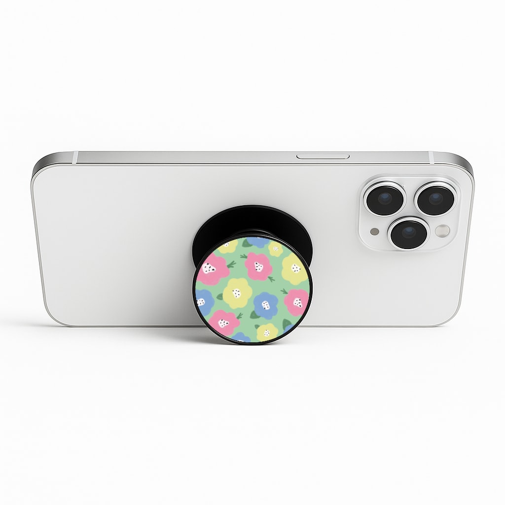 Painted Flowers - Floral Patterns Phone Stand