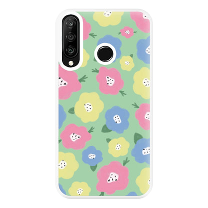 Painted Flowers - Floral Patterns Phone Case for Huawei P30 Lite