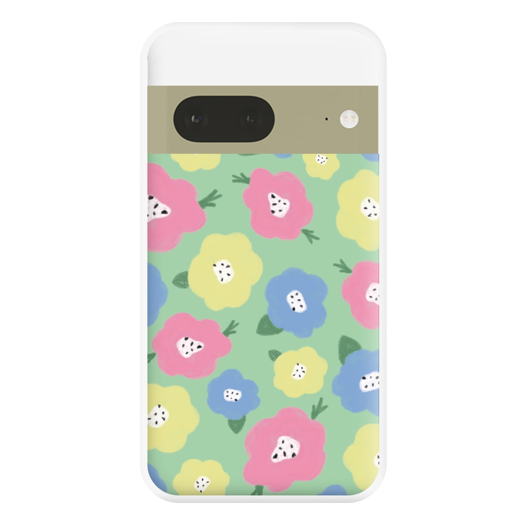 Painted Flowers - Floral Patterns Phone Case for Google Pixel 7a