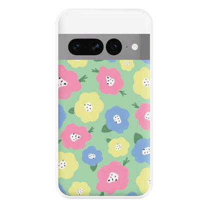 Painted Flowers - Floral Patterns Phone Case for Google Pixel 7 Pro