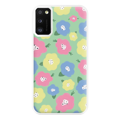 Painted Flowers - Floral Patterns Phone Case for Galaxy A41