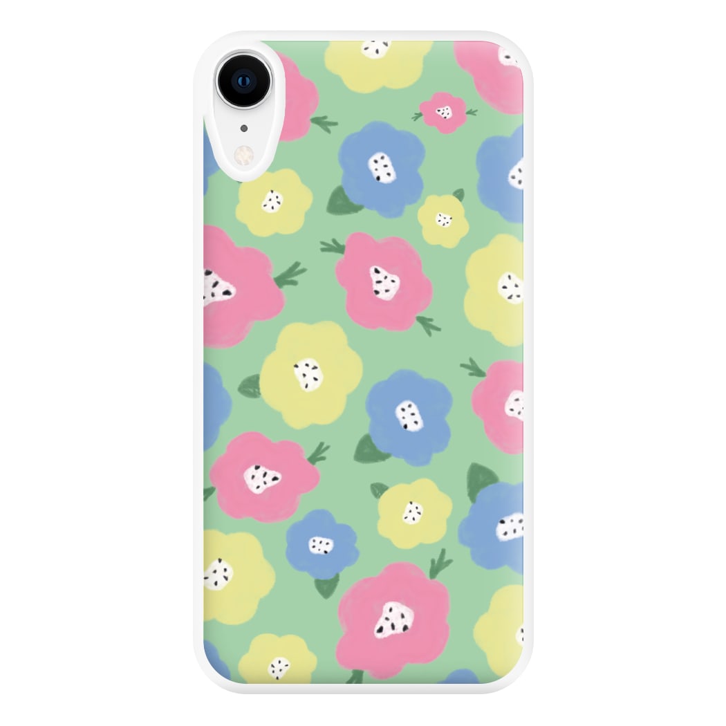 Painted Flowers - Floral Patterns Phone Case for iPhone XR