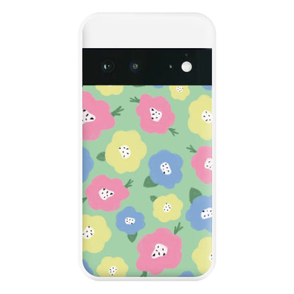 Painted Flowers - Floral Patterns Phone Case for Google Pixel 6a