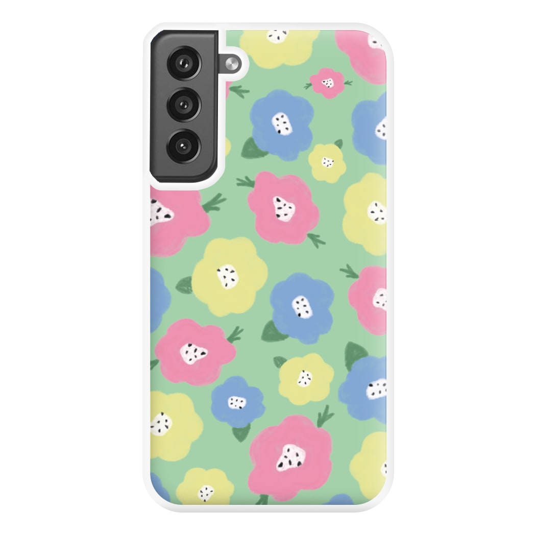 Painted Flowers - Floral Patterns Phone Case for Galaxy S21FE