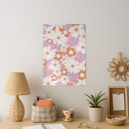 Retro Flowers - Floral Patterns Art Print