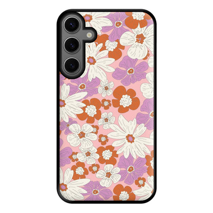 Retro Flowers - Floral Patterns Phone Case for Galaxy S23FE