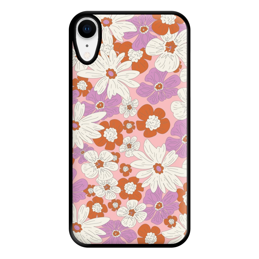 Retro Flowers - Floral Patterns Phone Case for iPhone XR