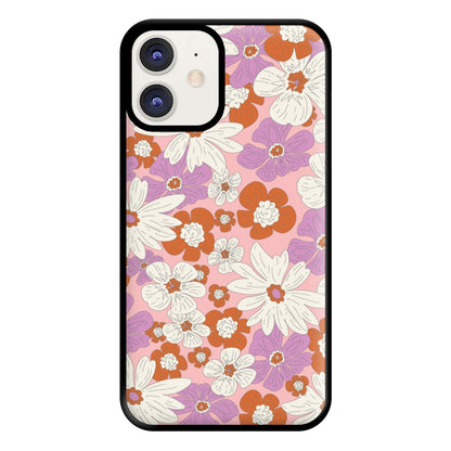 Retro Flowers - Floral Patterns Phone Case for iPhone 12 / 12 Pro