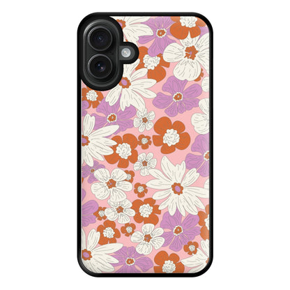 Retro Flowers - Floral Patterns Phone Case for iPhone 16 Plus