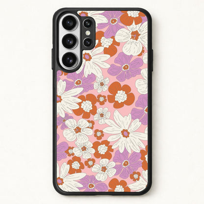 Retro Flowers - Floral Patterns Phone Case for Galaxy S26 Ultra