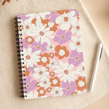 Retro Flowers - Floral Patterns Notepad