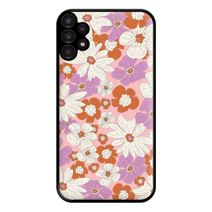 Retro Flowers - Floral Patterns Phone Case for Galaxy A13